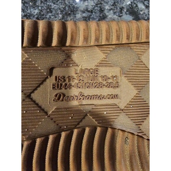 Dearfoams Bootie Slippers Mens Large Heather Gray Brixen Slip On - Picture 5 of 7